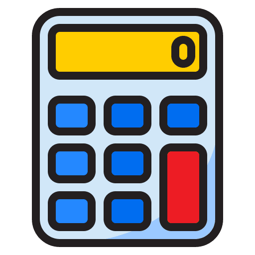 Calculator calculating technological maths icon