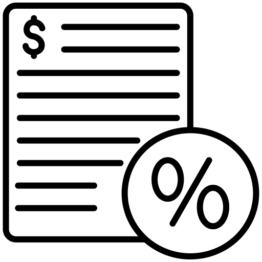 Statistics statistics discount report icon