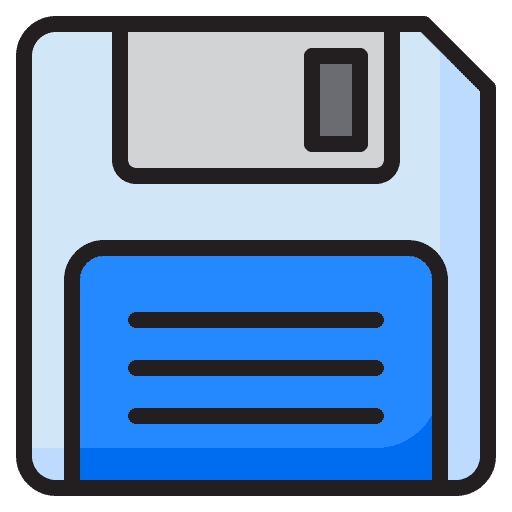 Floppy disk technology save diskette icon