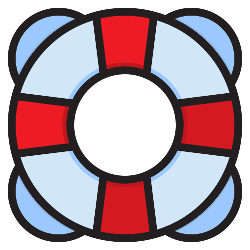 Life ring life guard circular life ring icon