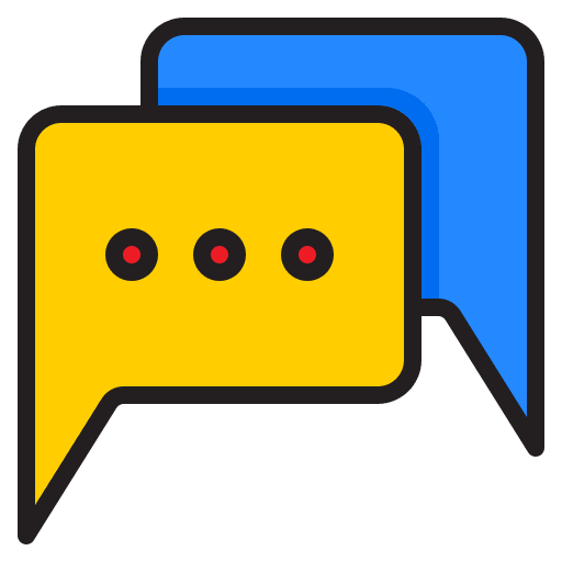 Message conversation interface comment icon