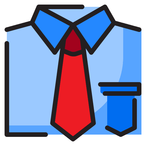 Office clothing user tie icon