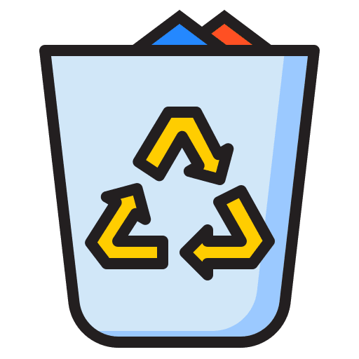 Recycle bin trash bin garbage bin recycle icon