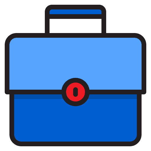 Bag briefcase business bag icon