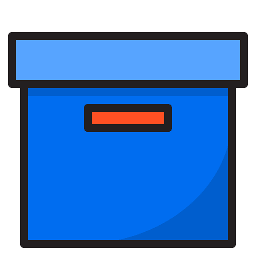 Box tools and utensils box packaging icon