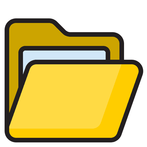 Folder storage data storage office material icon