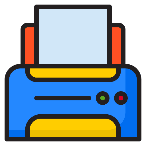 Printer tools and utensils print printing icon
