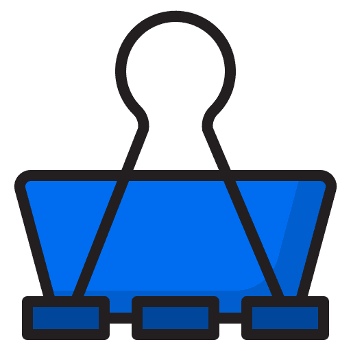 Clip clips attachment school material icon