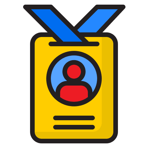 Id card identity identification id card icon