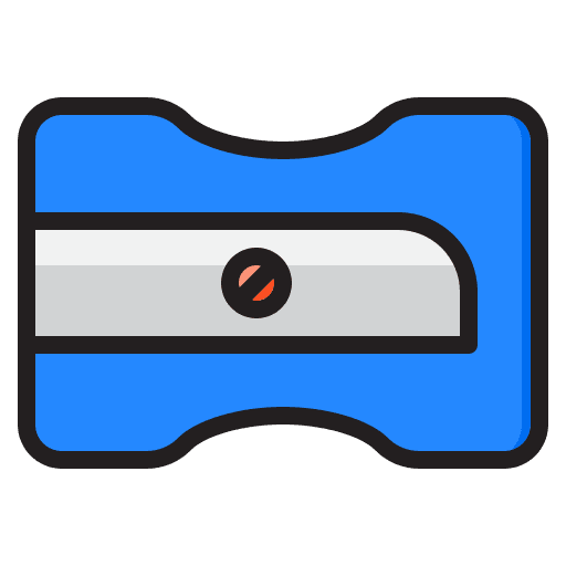 Sharpener edit tools school material pencil icon