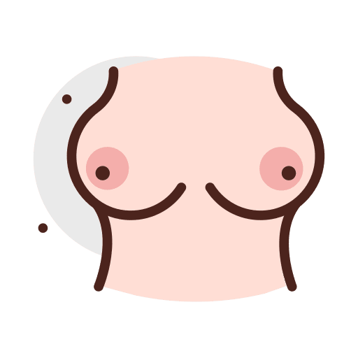 Breast boobs tits body icon