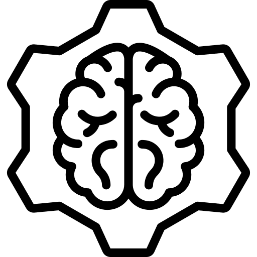 Cog bar chart lightbulb innovation icon Cog bar chart lightbulb innovation icon