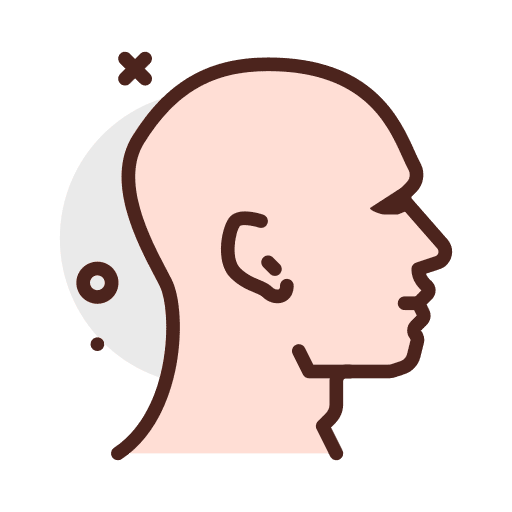 Head face side body part icon