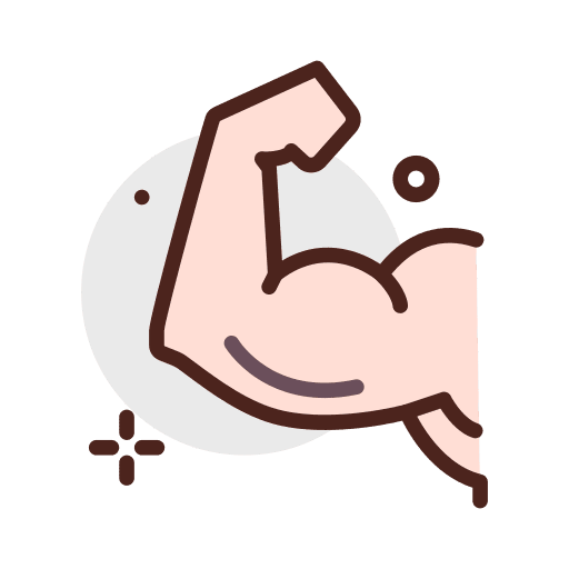 Muscle hand body spa arm icon