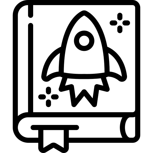 Rocket rocket book agenda icon Rocket rocket book agenda icon