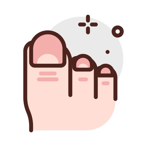 Toe human anatomy body icon