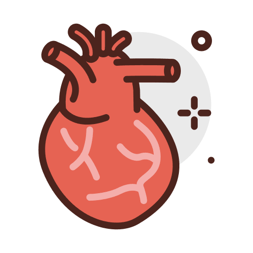 Heart organ hospital medical icon Heart organ hospital medical icon