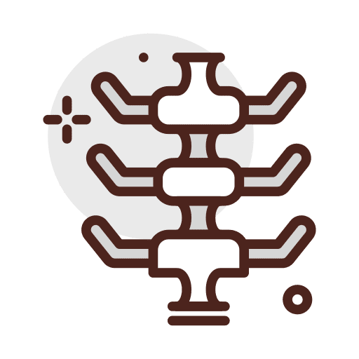 Spines body parts spinal column bones icon Spines body parts spinal column bones icon