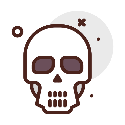Skull health clinic skull healthcare and medical icon Skull health clinic skull healthcare and medical icon