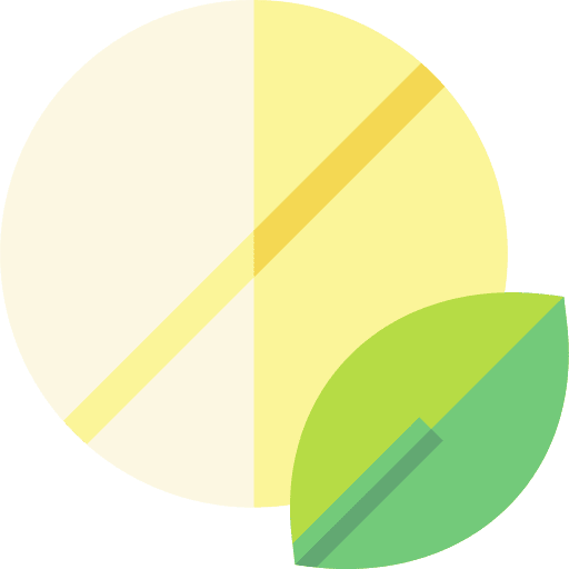 Herbal pharmacy tablet natural icon Herbal pharmacy tablet natural icon