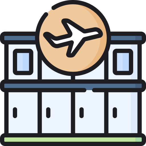 Airport travel airport buildings icon Airport travel airport buildings icon