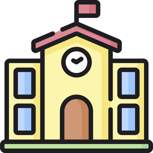 School school education buildings icon School school education buildings icon