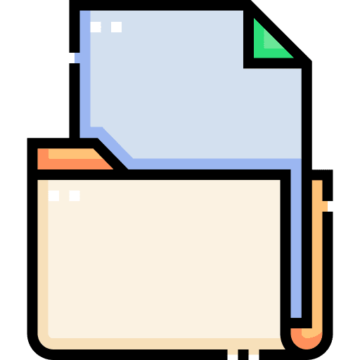 Folder files and folders files document icon