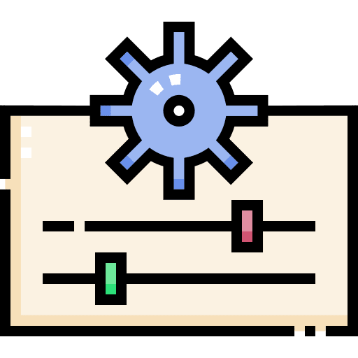 Settings configuration cogwheel gears icon