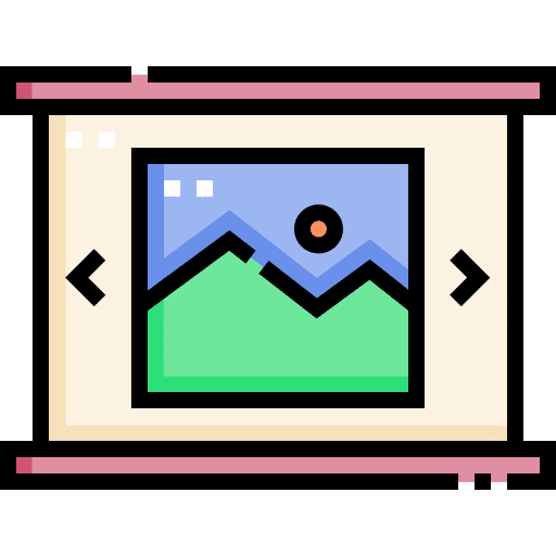 Slide show app communication slide show app ui icon