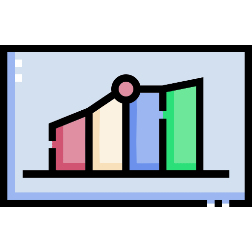 Stock exchange app stock exchange app stats statistics icon