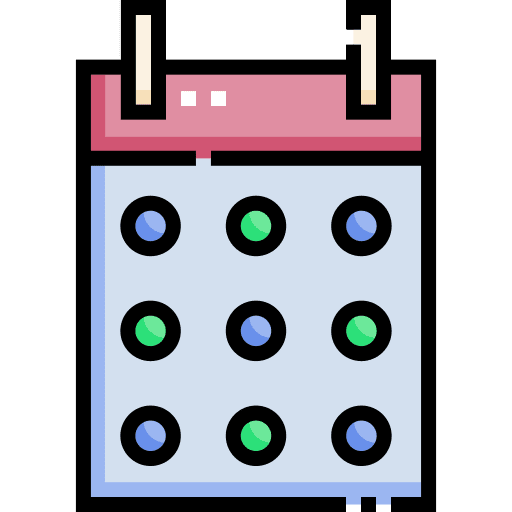 Calendar schedule date time icon