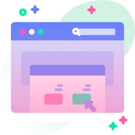 Web design interface web page responsive icon