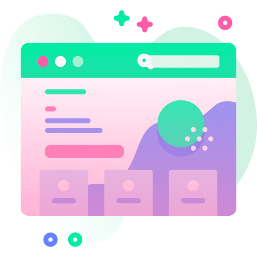 Webpage browser website design dashboard icon