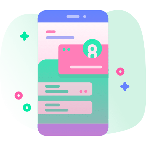 Chat message social media mobile app icon