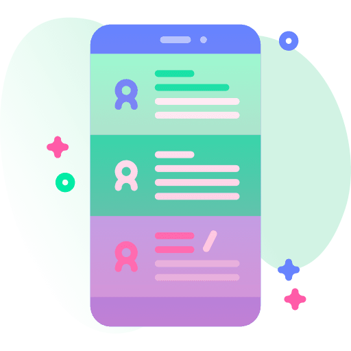 Contact list user communications cellphone icon