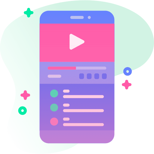 Video player music and multimedia smartphone video player icon