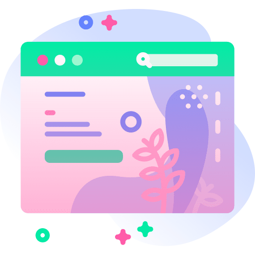 Web design content layout seo and web icon