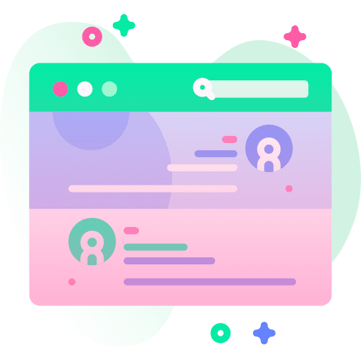 Web design ui design section seo and web icon