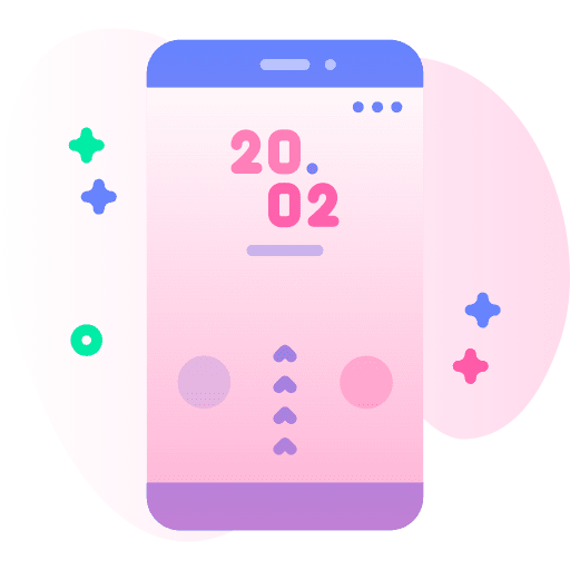 Webpage date webpage mobile icon