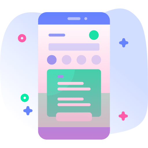 Webpage web design mobile smartphone icon