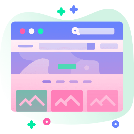 Webpage website design user layout icon