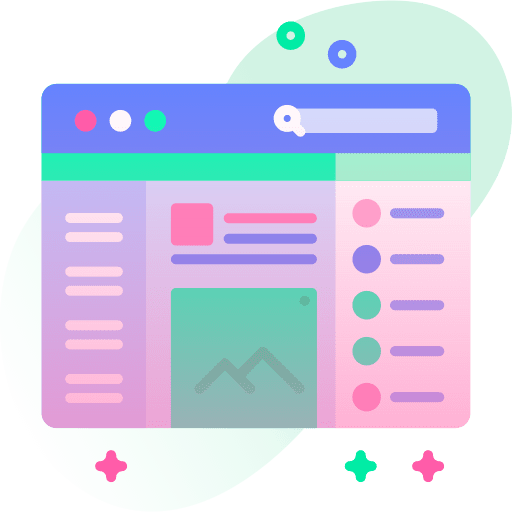 Layout menu account web design icon