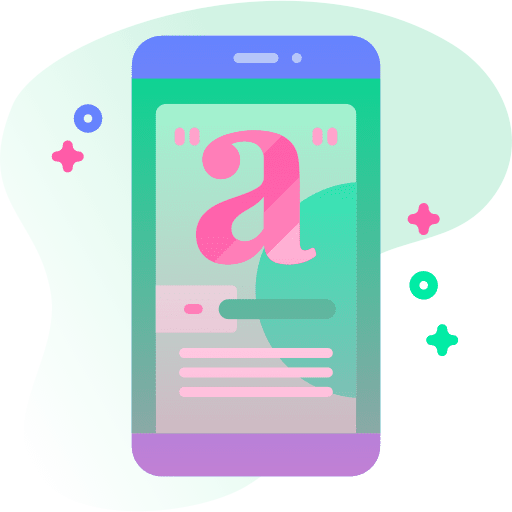 Webpage image cover smartphone icon