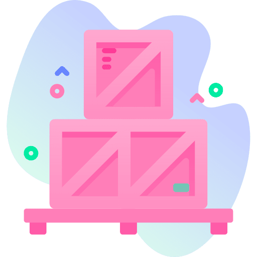 Crate wood box shipping icon