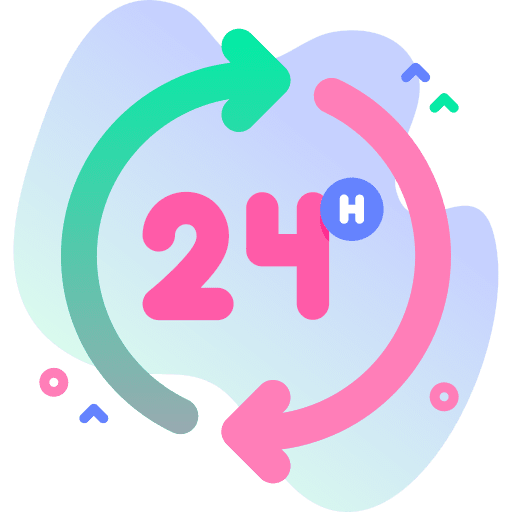 24 hours time time and date commerce icon 24 hours time time and date commerce icon