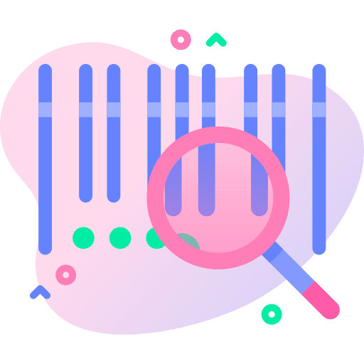 Barcode product scan package icon Barcode product scan package icon