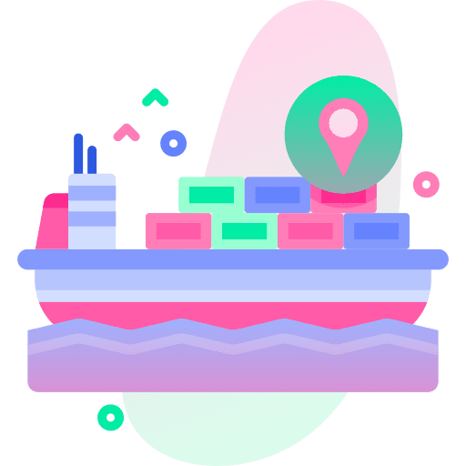 Cargo ship logistics global vessel icon Cargo ship logistics global vessel icon