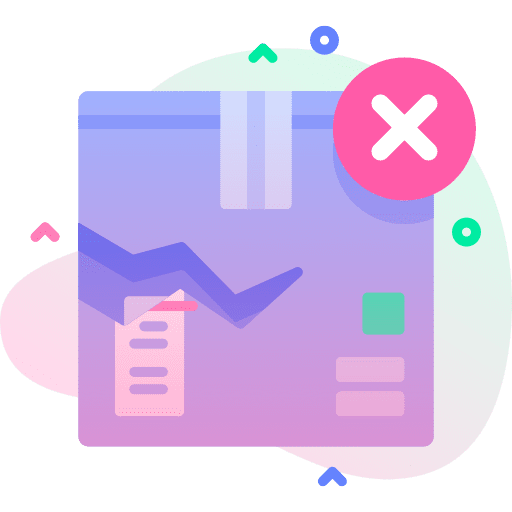 Delivery box delivery error box icon Delivery box delivery error box icon