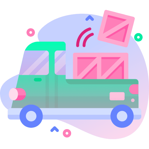 Delivery truck cargo truck online shopping transport icon Delivery truck cargo truck online shopping transport icon