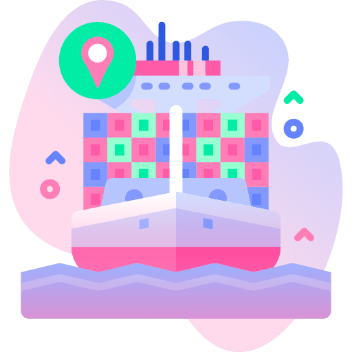 Cargo ship ferry boat global logistics icon Cargo ship ferry boat global logistics icon